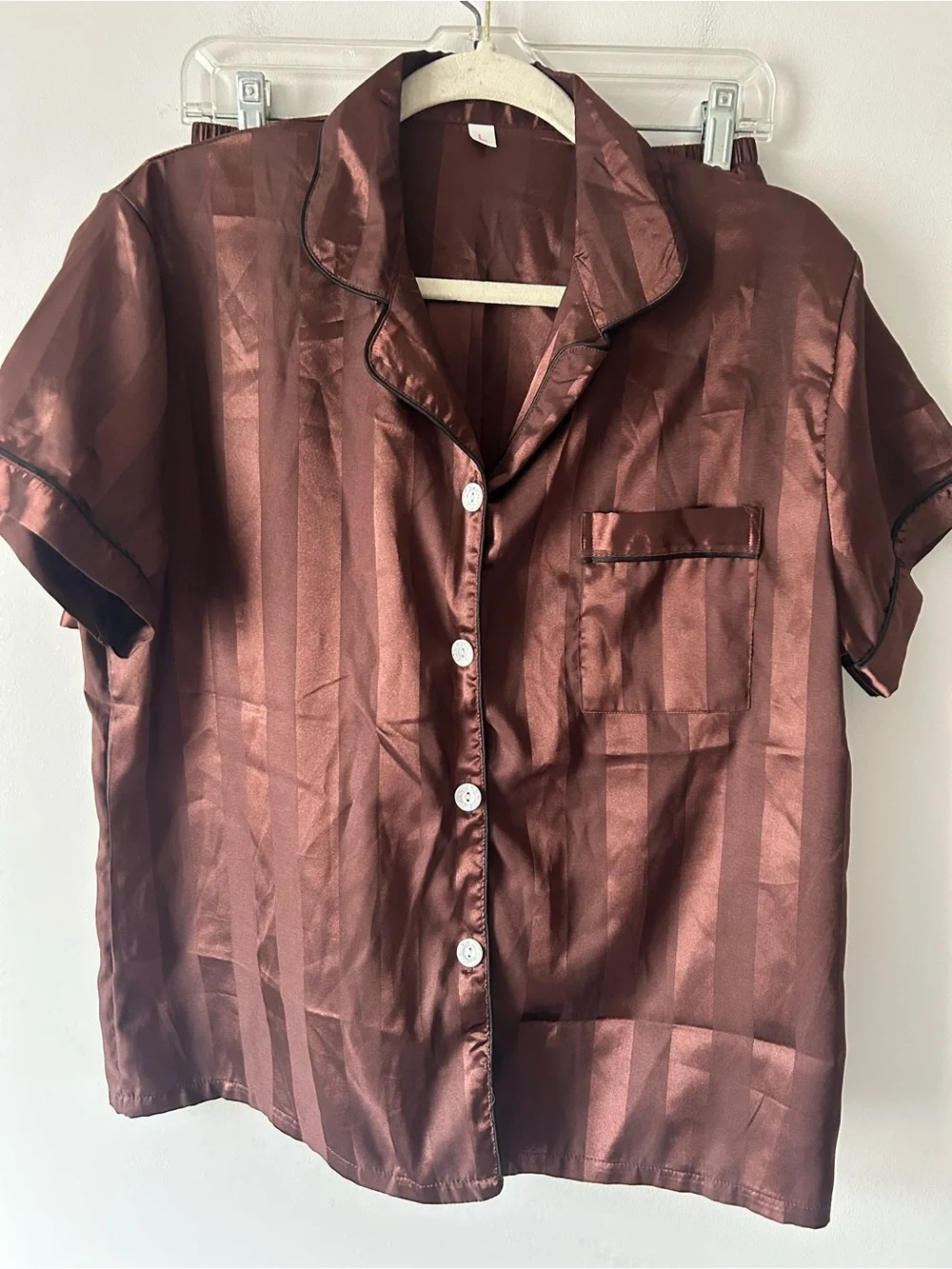 None brown satin